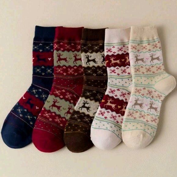 New 5 Pairs Women's Autumn/Winter socks - Picture 2 of 3